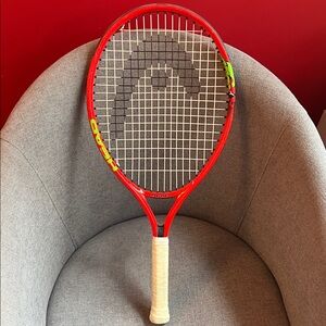 2 Kids Head Vibrant Red Tennis Rackets- like new  15 each. Size 3 5/8